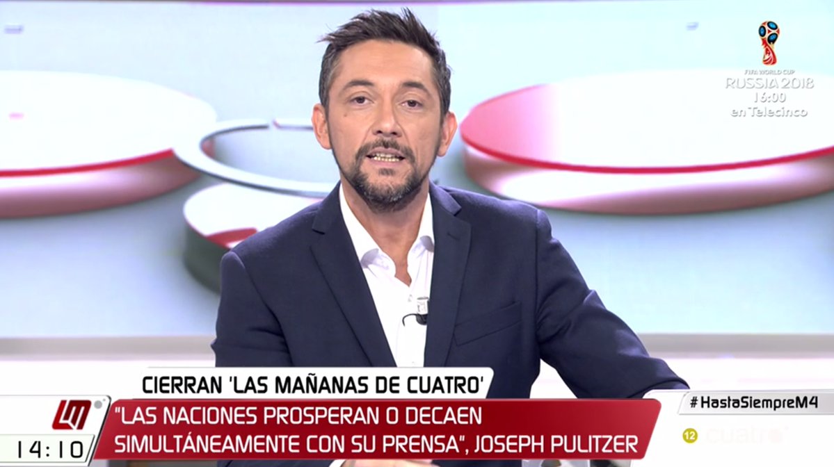 Javier Ruiz despedida Las mañanas de Cuatro