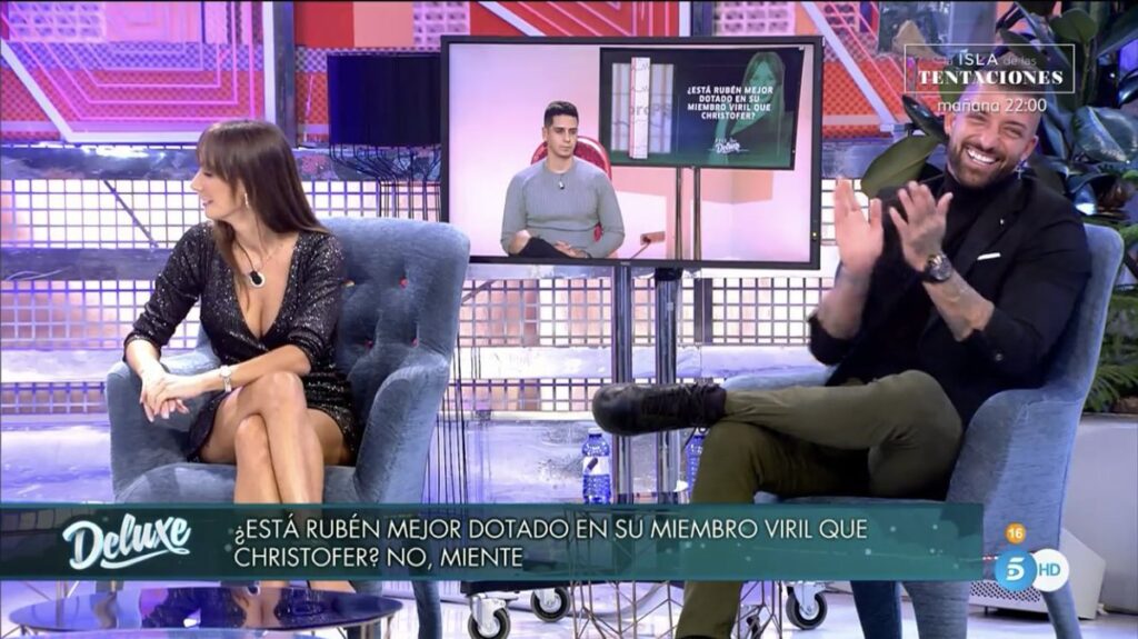 Fani humilla a Christofer en 'Sábado Deluxe' hablando de sus relaciones sexuales con Rubén.