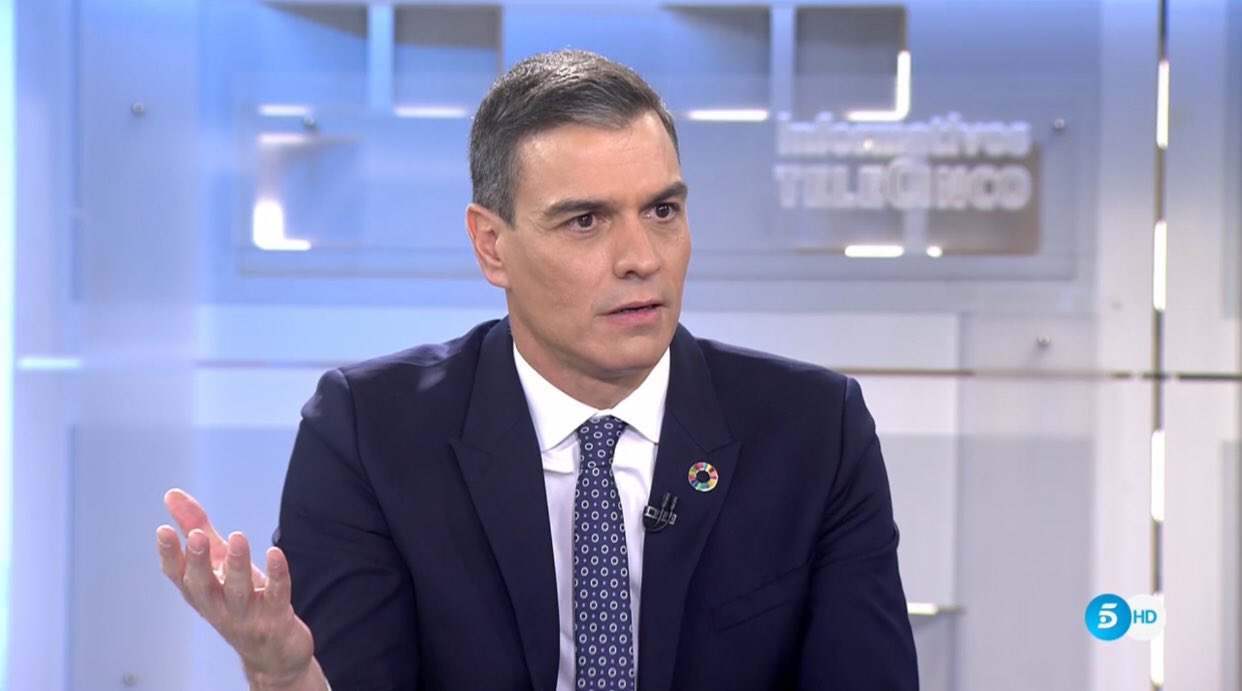 Pedro Sánchez Informativos Telecinco