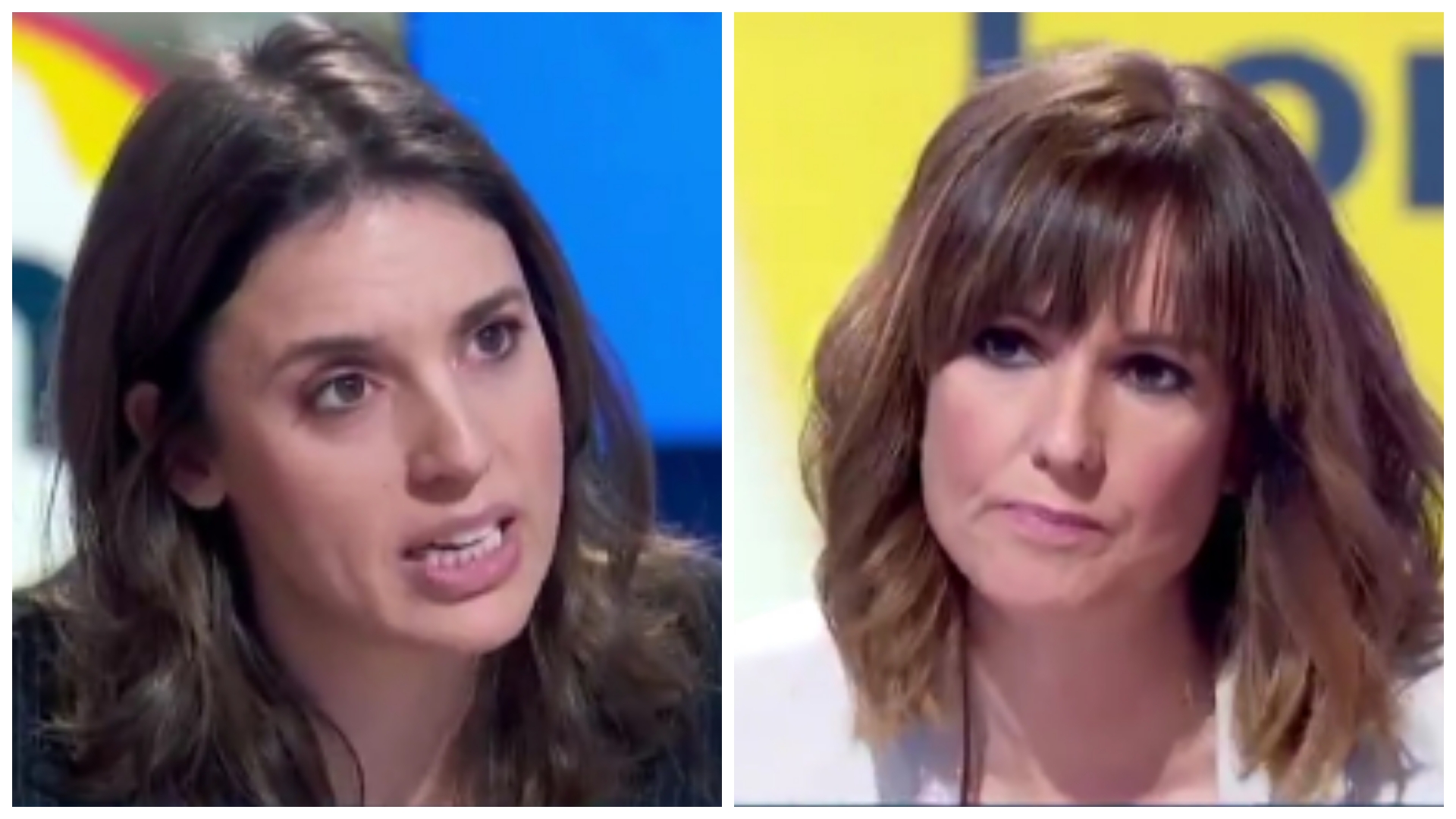 «Estoy preguntando eh»: El tenso desencuentro de Mónica López e Irene Montero en ‘La hora de La 1’ de TVE