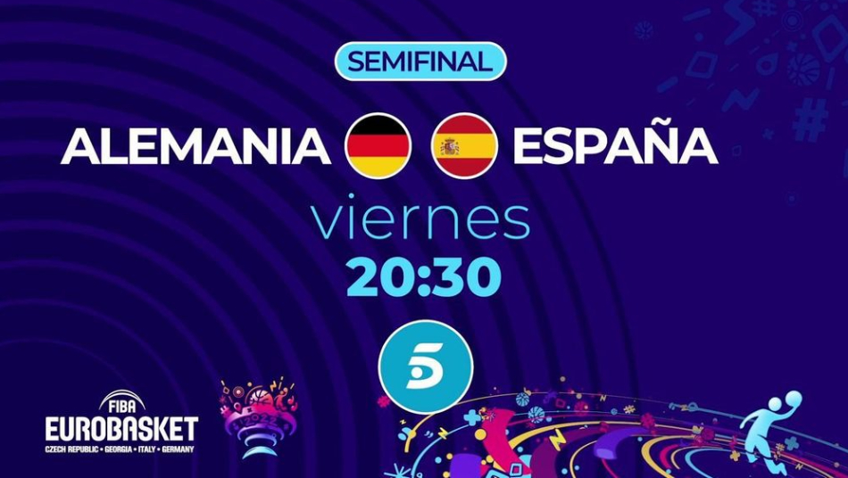 Mediaset, a la desesperada, envía la semifinal del Eurobasket a Telecinco para impulsar su audiencia