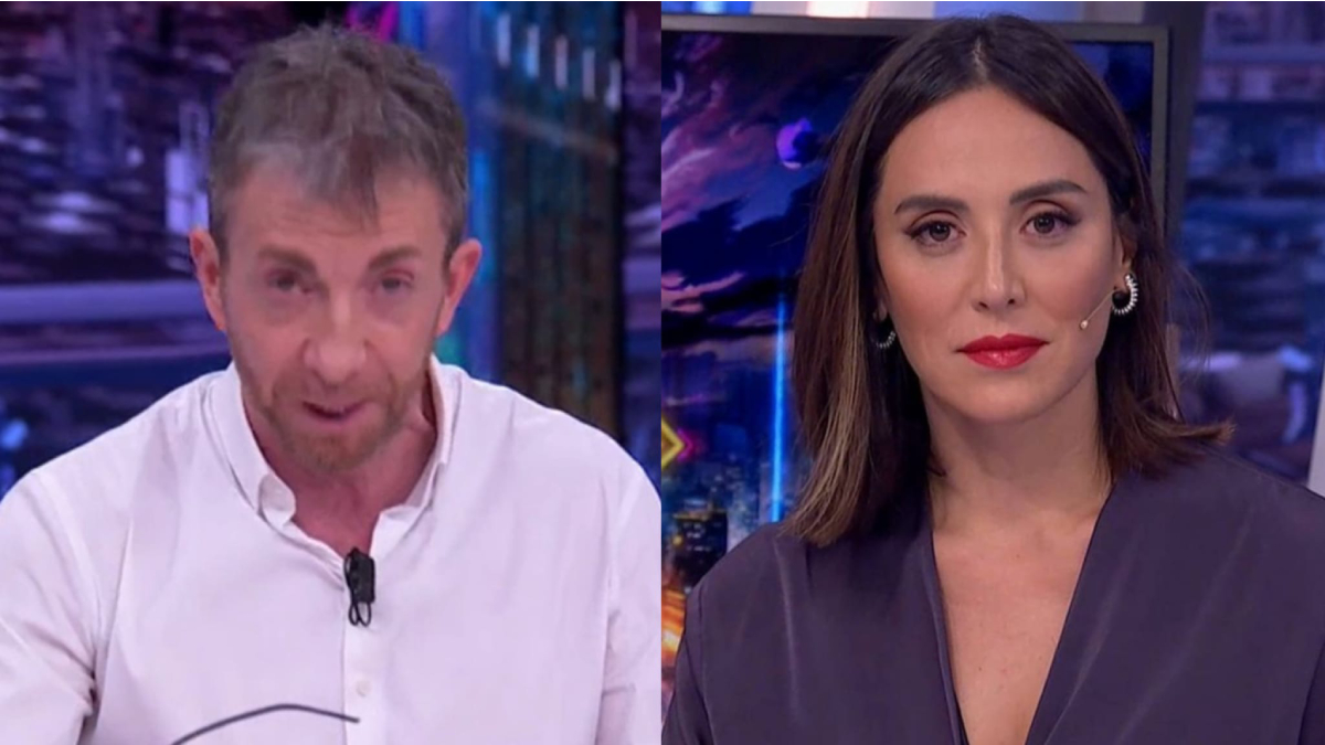 Pablo Motos y Tamara Falcó en 'El Hormiguero'.