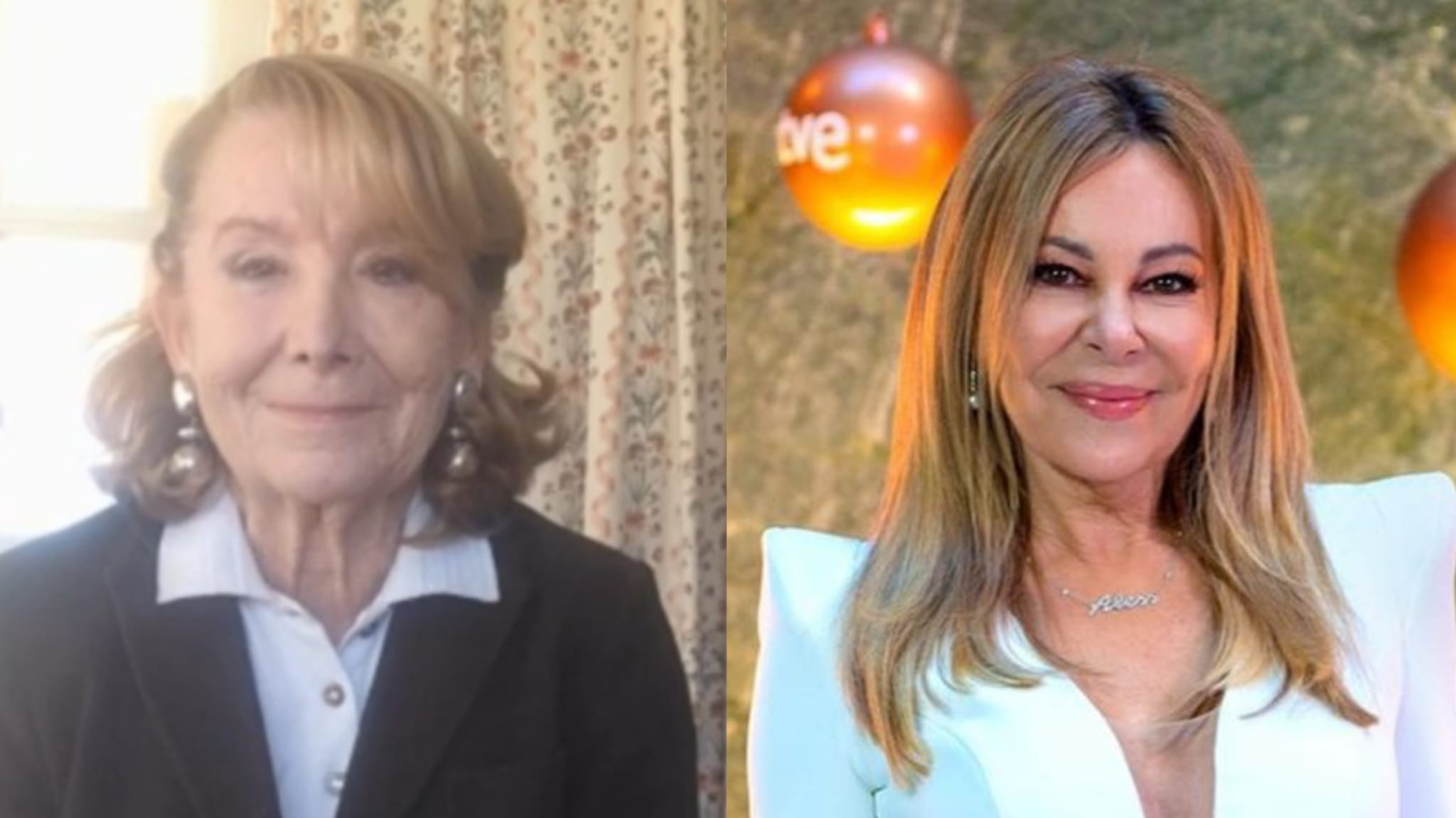 Esperanza Aguirre y Ana Obregón.