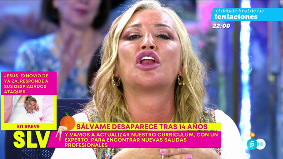 Belén Esteban alza la voz así y en directo ante el fin de 'Sálvame': "Si no lo digo, reviento"