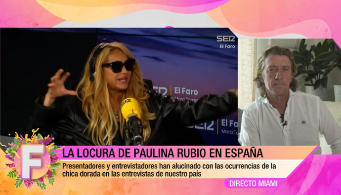 Colate sentencia a Paulina Rubio en 'Fiesta'.