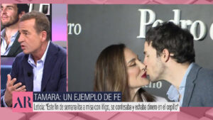 Alessandro Lequio señala a Tamara Falcó en 'El programa de Ana Rosa'.