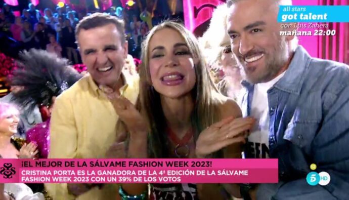Cristina Porta da la campanada y se proclama ganadora de la ‘Sálvame Fashion Week’