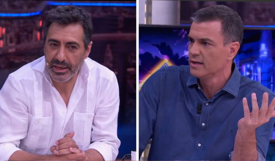 Juan del Val y Pedro Sánchez en 'El Hormiguero'.