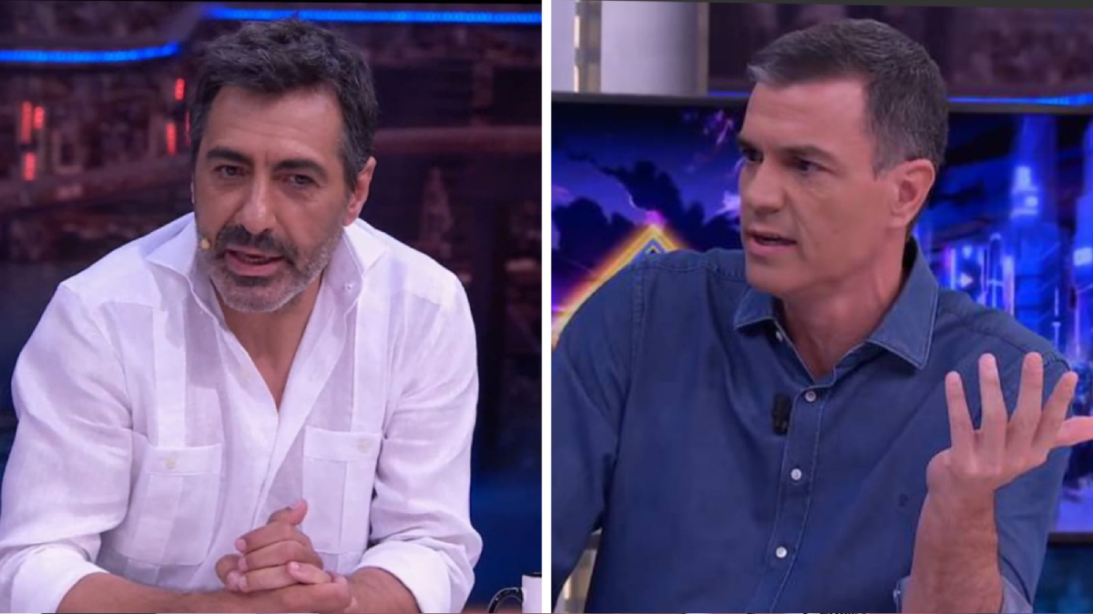 Juan del Val y Pedro Sánchez en 'El Hormiguero'.