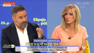 Susanna Griso entrevista a Santiago Abascal en 'Espejo Público'.
