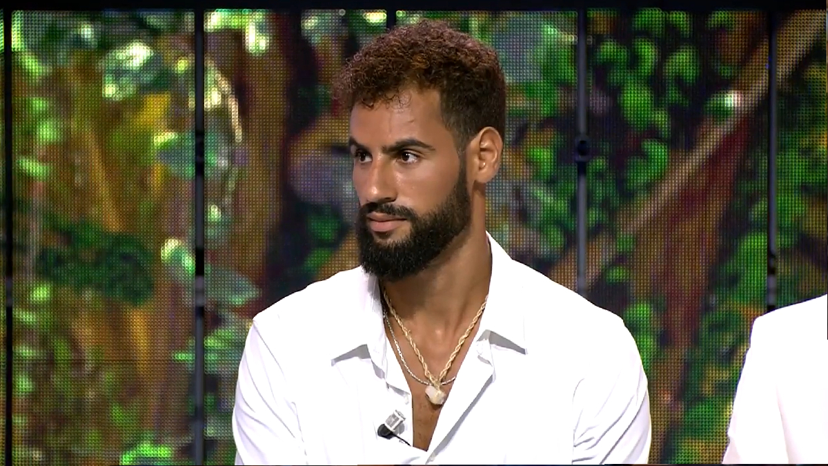 Asraf Beno en el plató de 'Supervivientes'.