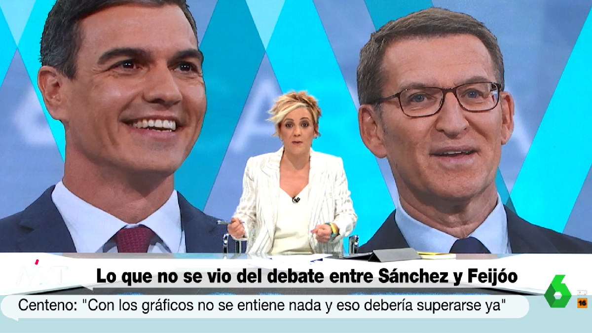 Cristina Pardo se pronuncia sobre las polémicas del cara a cara entre Pedro Sánchez y Núñez Feijóo.