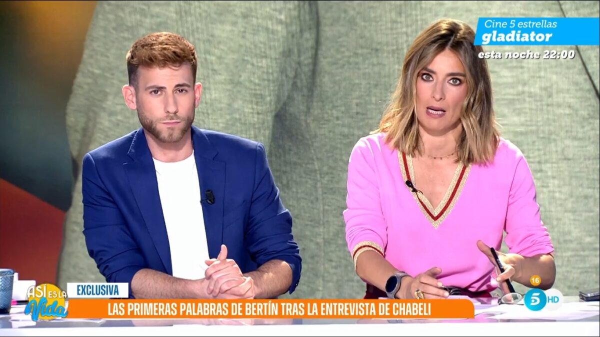 Sandra Barneda y César Muñoz en 'Así es la vida'.