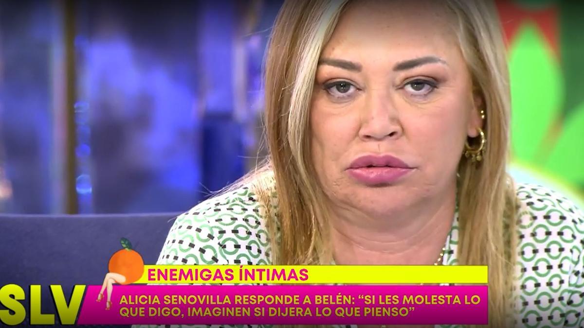 Belén Esteban mete el susto en el cuerpo al equipo del programa 'Fiesta' con esta advertencia