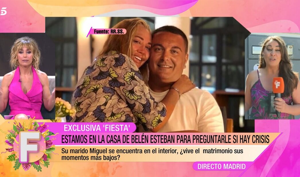 'Fiesta' destapa la crisis matrimonial de Belén Esteban.