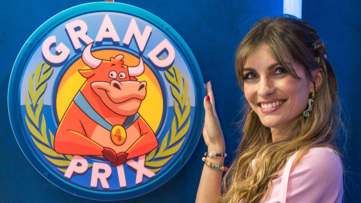 Cristinini, copresentadora de 'El Grand Prix'.