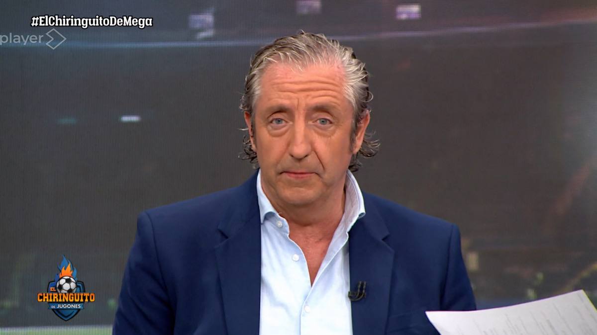 El presentador Josep Pedrerol, en su despedida de 'El Chiringuito' de Mega.