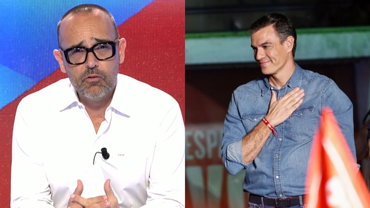 Risto Mejide y Pedro Sánchez.