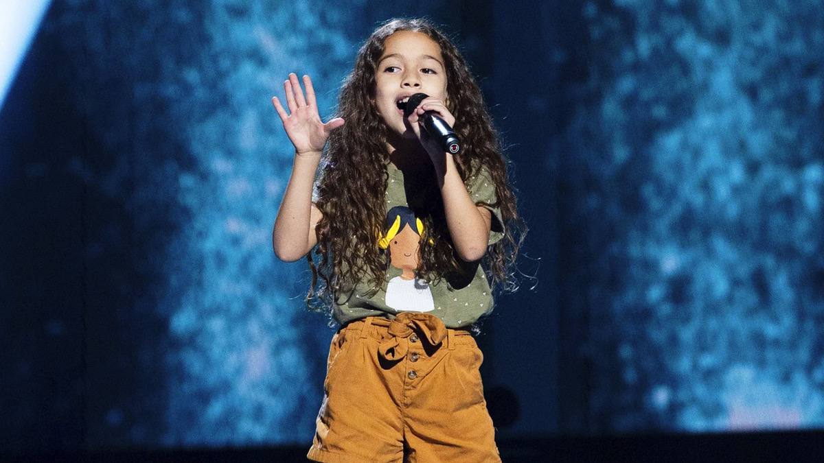 Sandra Valero, representante de Eurovisión Junior, en 'La Voz Kids'