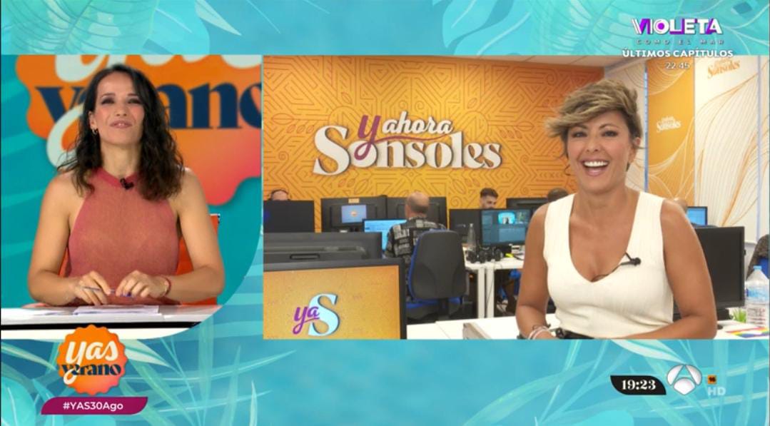 Sonsoles Ónega aparece por sorpresa antes de tiempo en su programa.