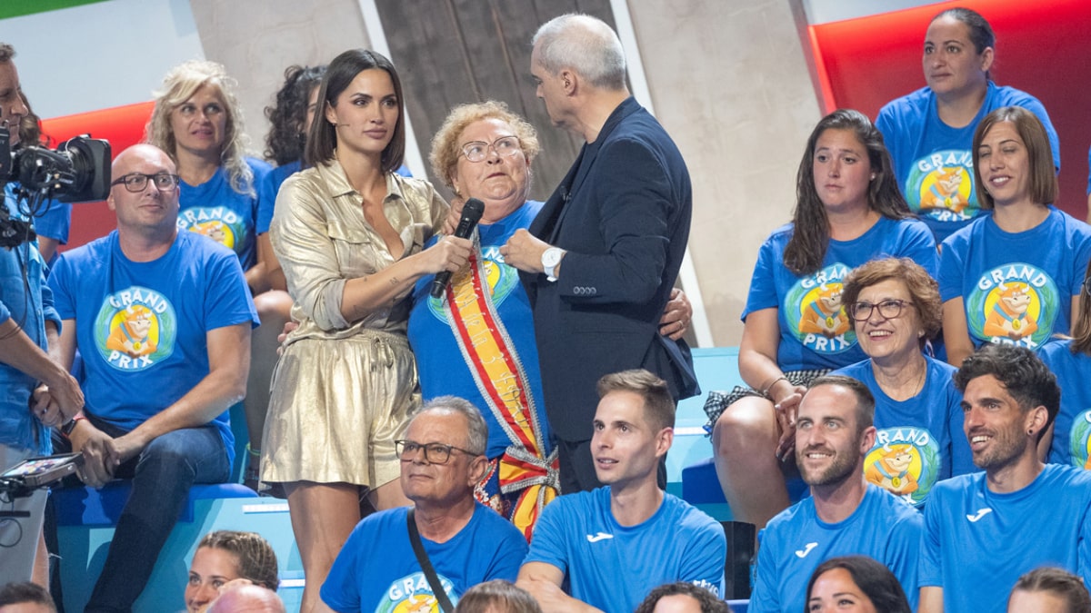 Ramón García y Michelle Calvo en 'El Grand Prix'.