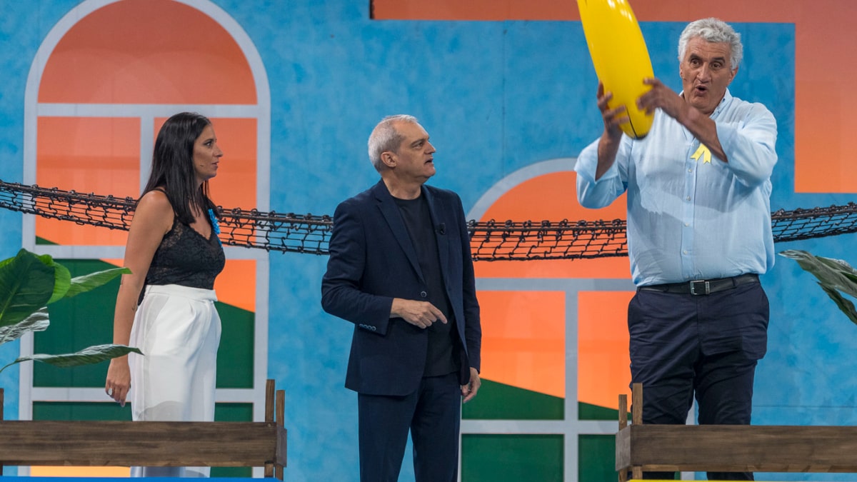 Ramón García, María Peláe y Fernando Romay en 'El Grand Prix'.