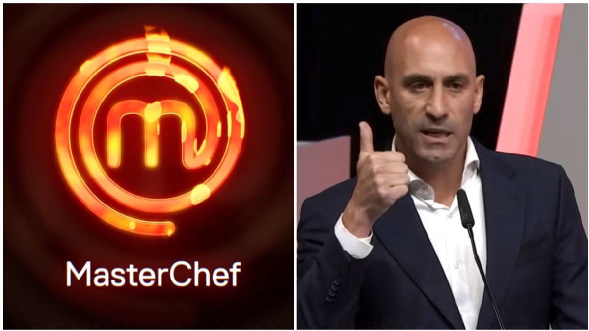 Logotipo de 'MasterChef' y Luis Rubiales.