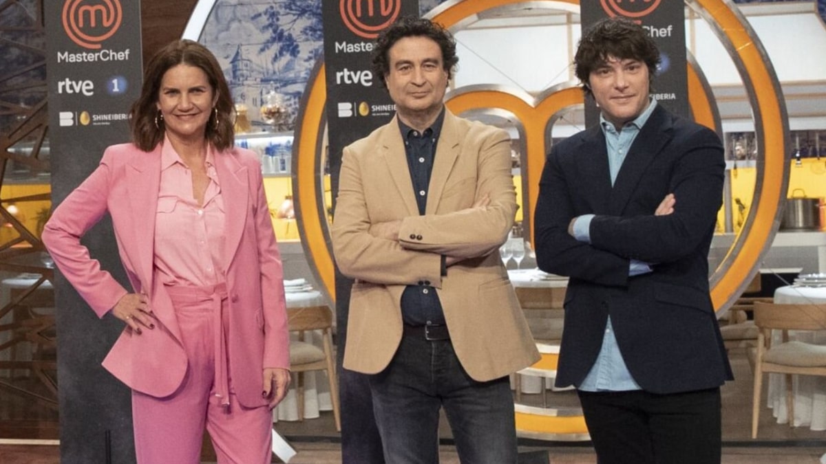 Pepe Rodríguez, Samantha Vallejo-Nágera y Jordi Cruz en 'MasterChef Celebrity'.