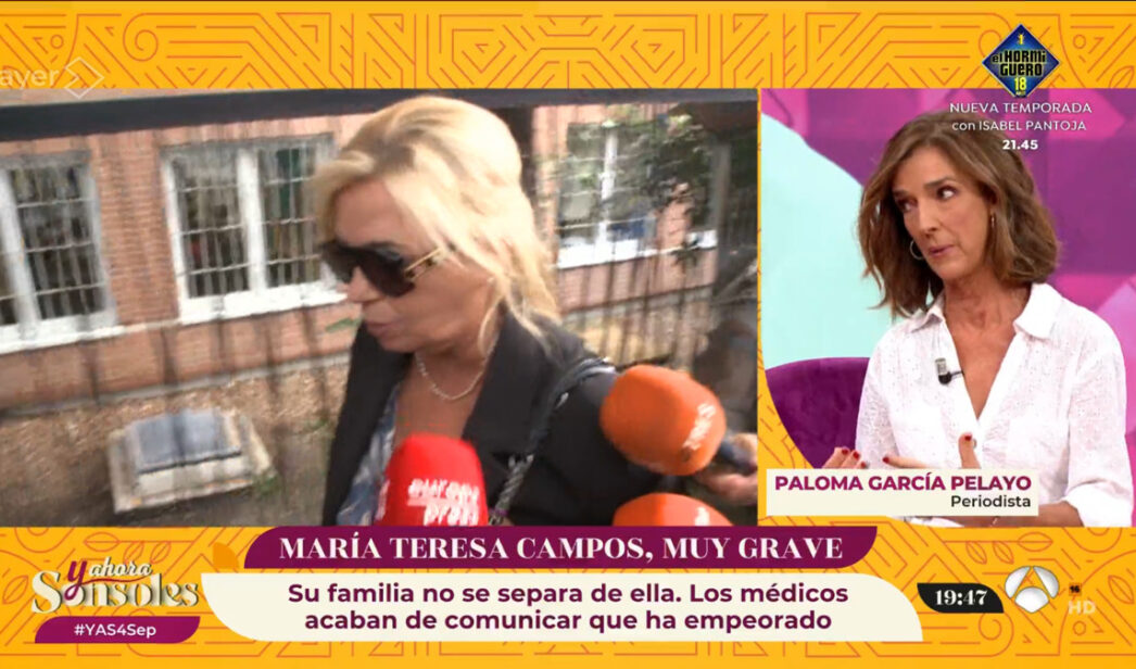 Paloma García-Pelayo habla del estado de María Teresa Campos.