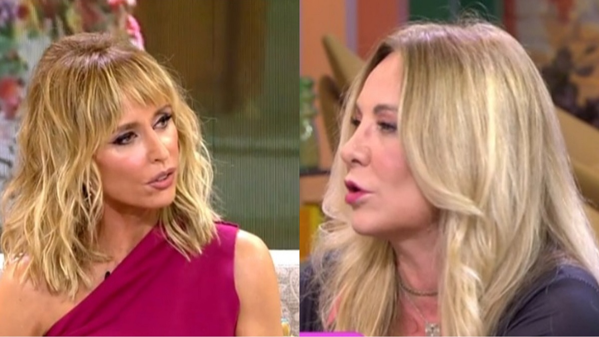 Emma García frena en seco a Belén Rodríguez por lo que llega a decir de 'Sálvame': "No es el día"