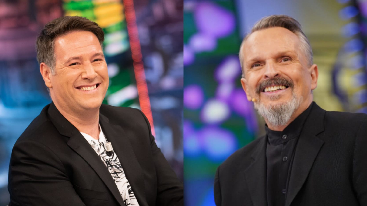 Carlos Latre y Miguel Bosé en 'El Hormiguero'.