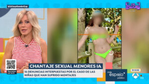 Susanna Griso denuncia públicamente que utilizaron su imagen para un montaje porno.