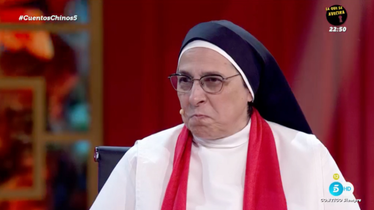 Sor Lucía Caram no se reprime en decir lo que dice sobre 'Sálvame' frente a Jorge Javier