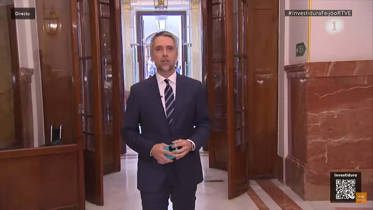 Carlos Franganillo en el Congreso de los Diputados.