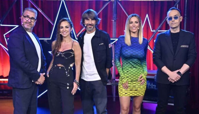 Florentino, Paula, Santi, Edurne y Risto en 'Got Talent 9'.