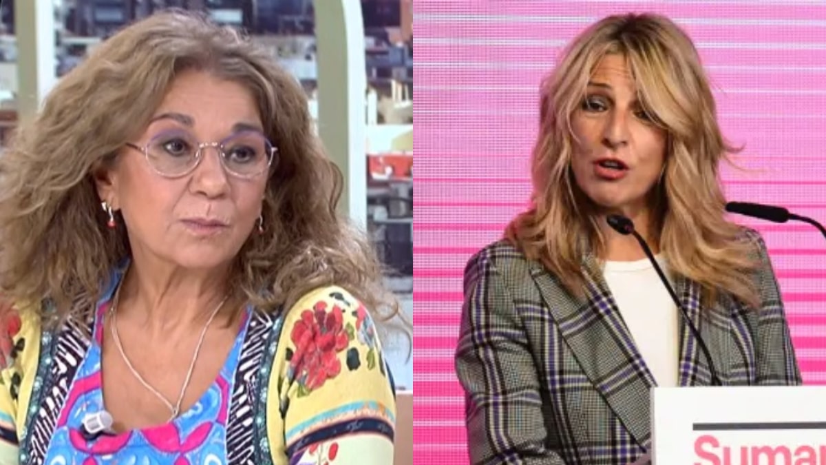 Lolita y Yolanda Díaz.