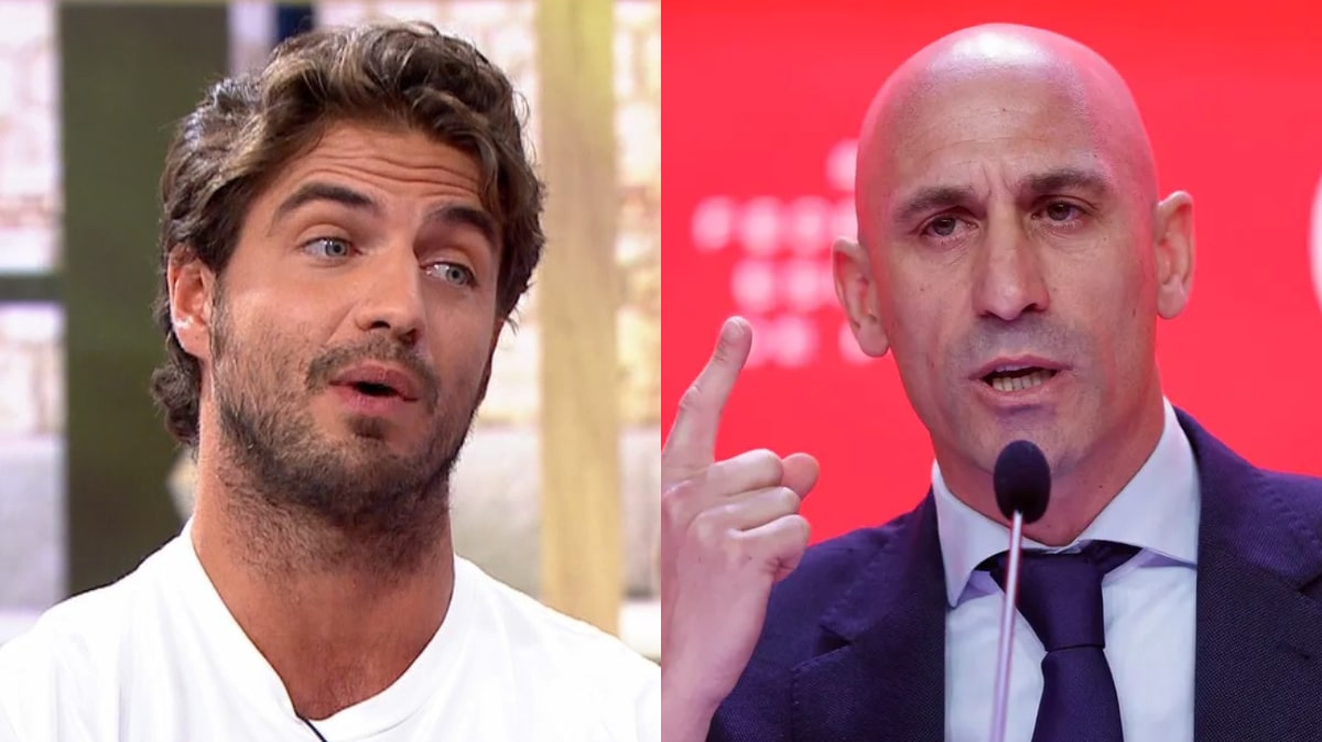 Maxi Iglesias se pronuncia sobre Luis Rubiales en 'La Roca'.