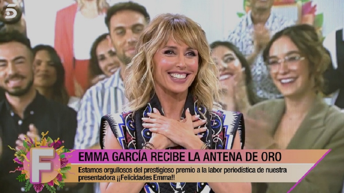 Emma García, al borde del llanto tras la noticia recibida sobre su puesto de trabajo en Telecinco