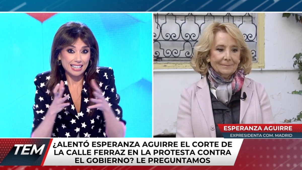Marta Flich y Esperanza Aguirre en Todo es mentira