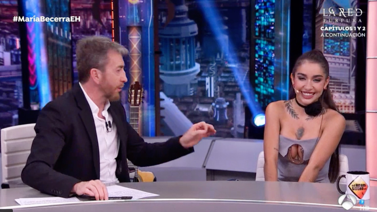 María Becerra y Pablo Motos en 'El Hormiguero'