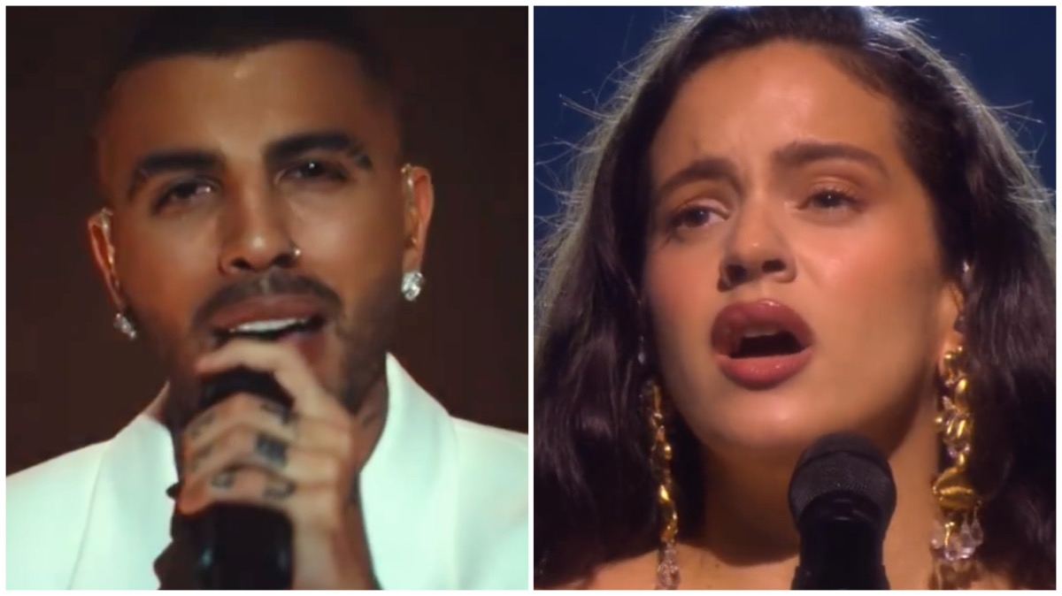 Rauw Alejandro y Rosalía en los Latin Grammy