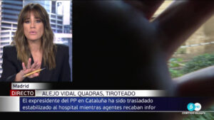 Isabel Jiménez ve interrumpido un directo en 'Informativos Telecinco'