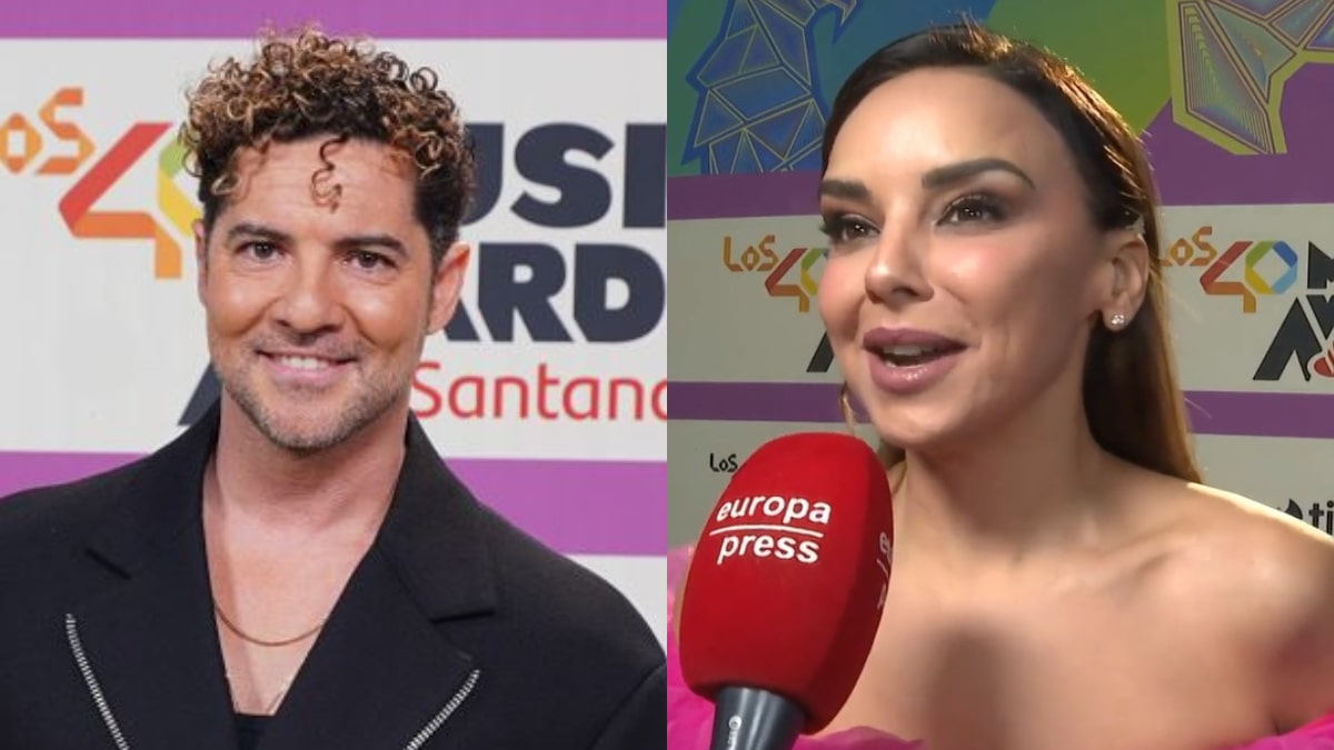 David Bisbal y Chenoa en Los 40 Music Awards.