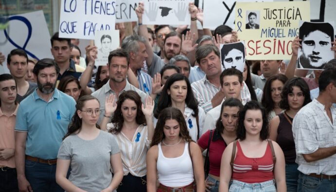 Los Alcántara se manifiestan contra el asesinato de Miguel Ángel Blanco