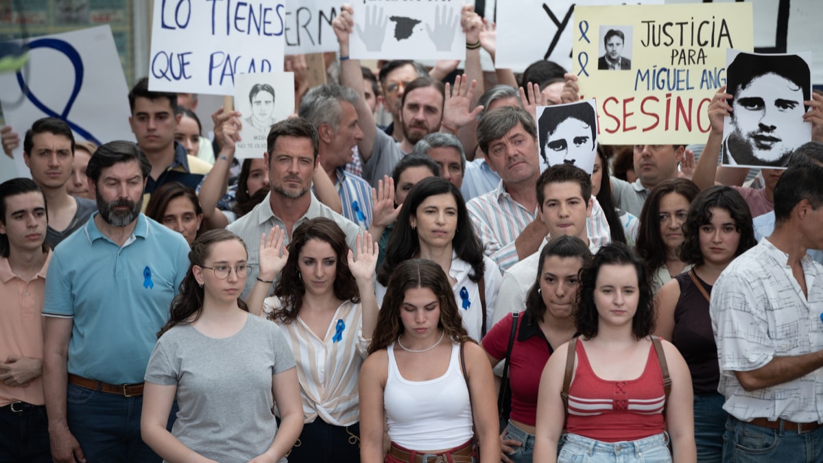 Los Alcántara se manifiestan contra el asesinato de Miguel Ángel Blanco