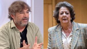 Jordi Évole y Rita Barberá.