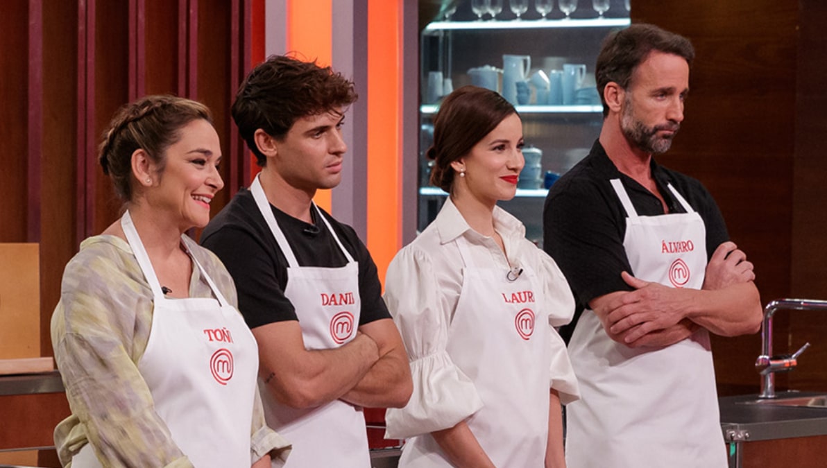 Álvaro, Toñi, Laura y Daniel, finalistas de 'MasterChef Celebrity 8'.