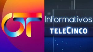 Logotipo de 'OT 2023' e 'Informativos Telecinco'.