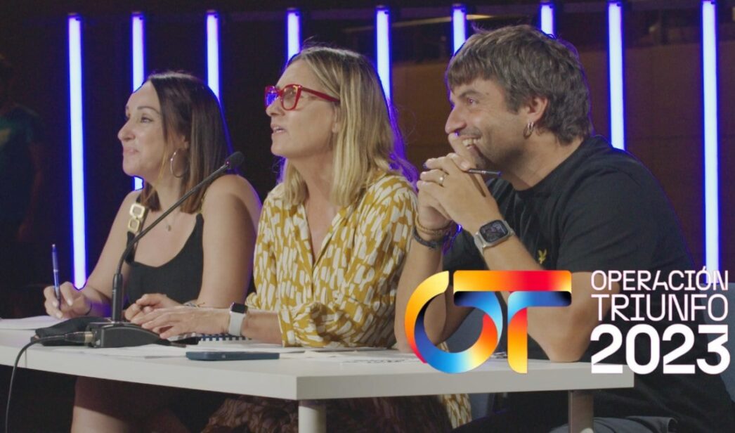 Mamen Márquez, Noemí Galera y Manu Guix en el casting final de 'OT 2023'.