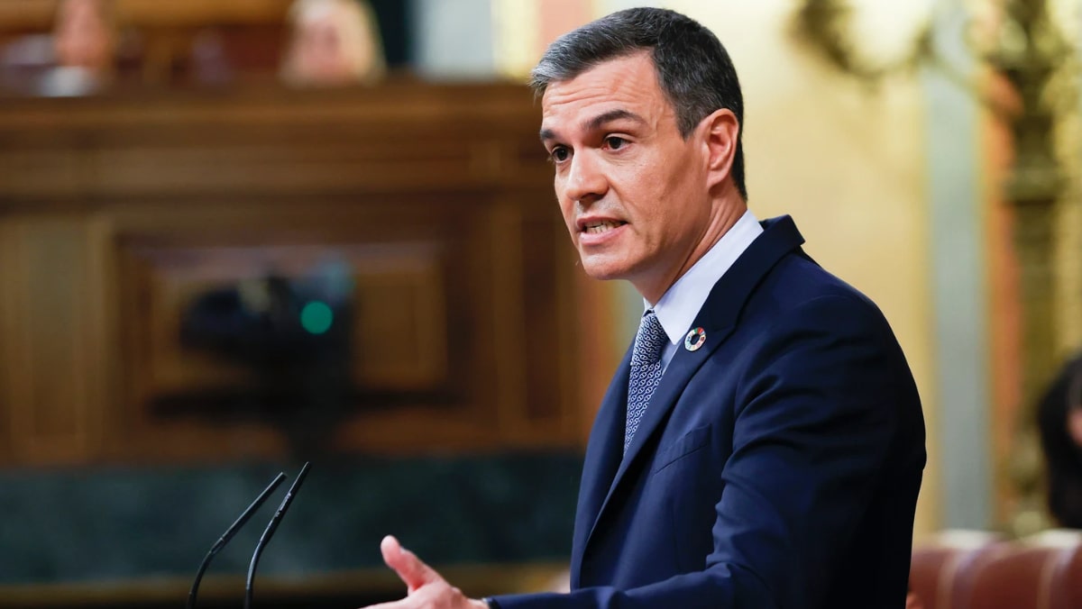 Pedro Sánchez en el Congreso de los Diputados.